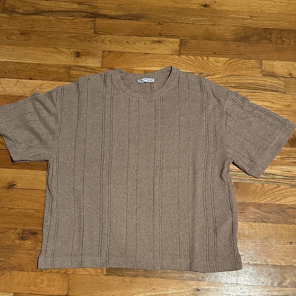 Zara Taupe Knit Sweater